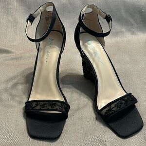 Betsey Johnson Black Wedges